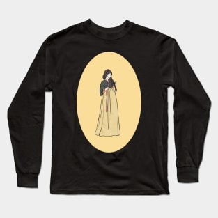 Woman in Korean Hanbok Long Sleeve T-Shirt